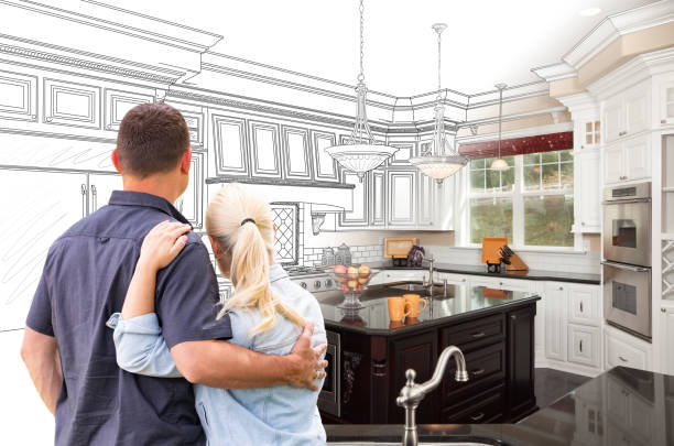 Custom kitchen cabinets installed in a Euless home